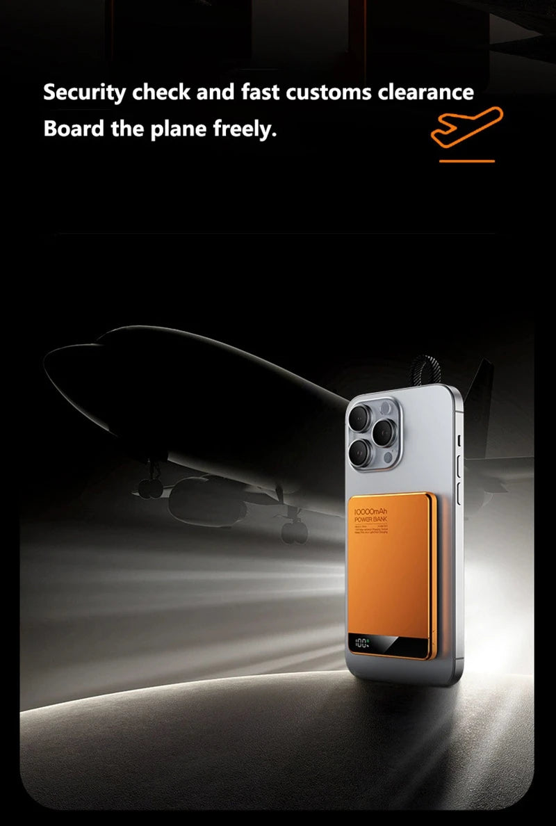 Lenovo 10000mAh UltraSlim Power Bank — Magnético Wireless