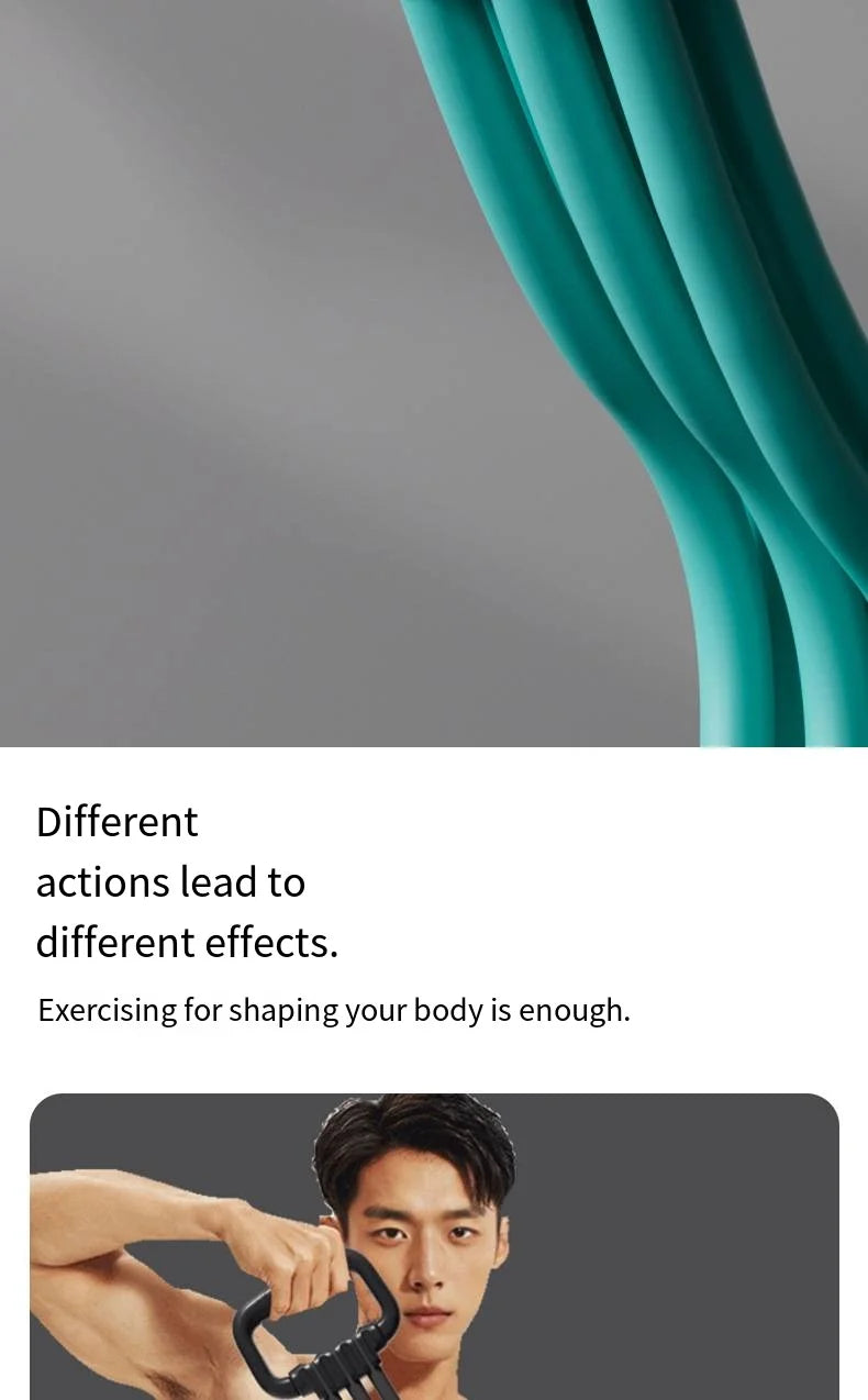 Treinador Ajustável de Ombros, Costas e Peito com Corda Elástica de Alta Resistência