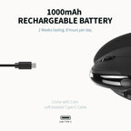 Delux M618XSD Seeker Ergonomic Vertical Mouse with OLED Screen 4000DPI Rechargeable 1000mA Removable Back Cover For Computer