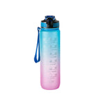 Motivational Sports Water Bottle, Leak-proof Drinking Bottles, Outdoor Travel, Hiking, Cycling, 750ml, 1000ml