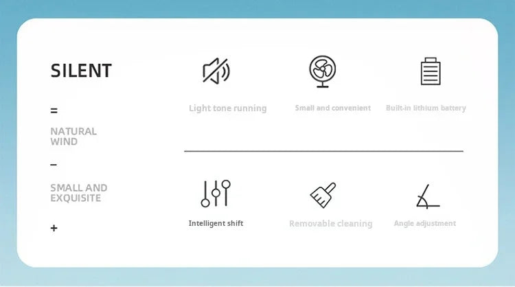 Ventoinha Youpin Small White — Mesa Portátil, Silenciosa, 4 Velocidades e Temporizador