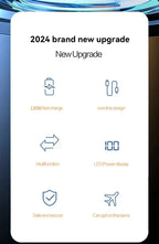 2025 New MINI 10000mAh Portable PD 120W Power Bank Two-Way Fast Charger Mini Powerbank for iPhone Xiaomi Samsung