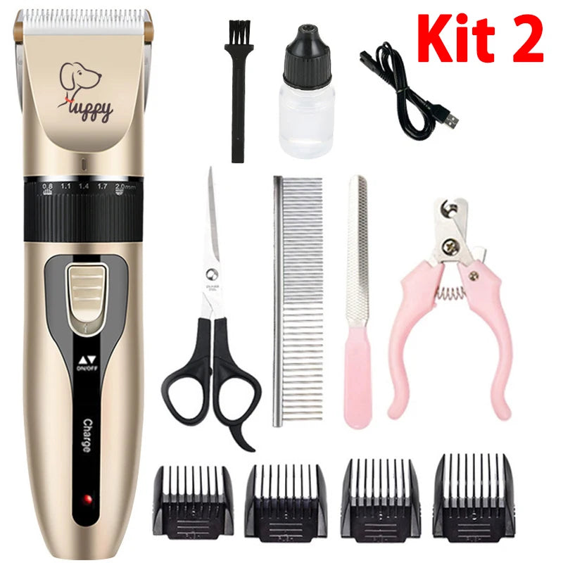 Electric Pet Clipper Grooming Kit For Dogs Reachable Trimmer Haircut Cat Hair Cutting Remover Professional Machine Set