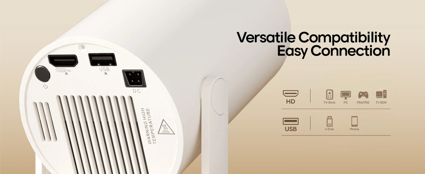 Magcubic 8K Android 14 HY300 Pro Wifi6 290ANSI Allwinner H726 BT5.4 1080P 1280*720P Portable Outdoor Cinema Projector