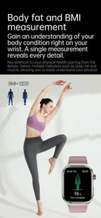 Smartwatch Saúde Avançada – Laser Inteligente, Diagnóstico Multinível e ECG+PPG