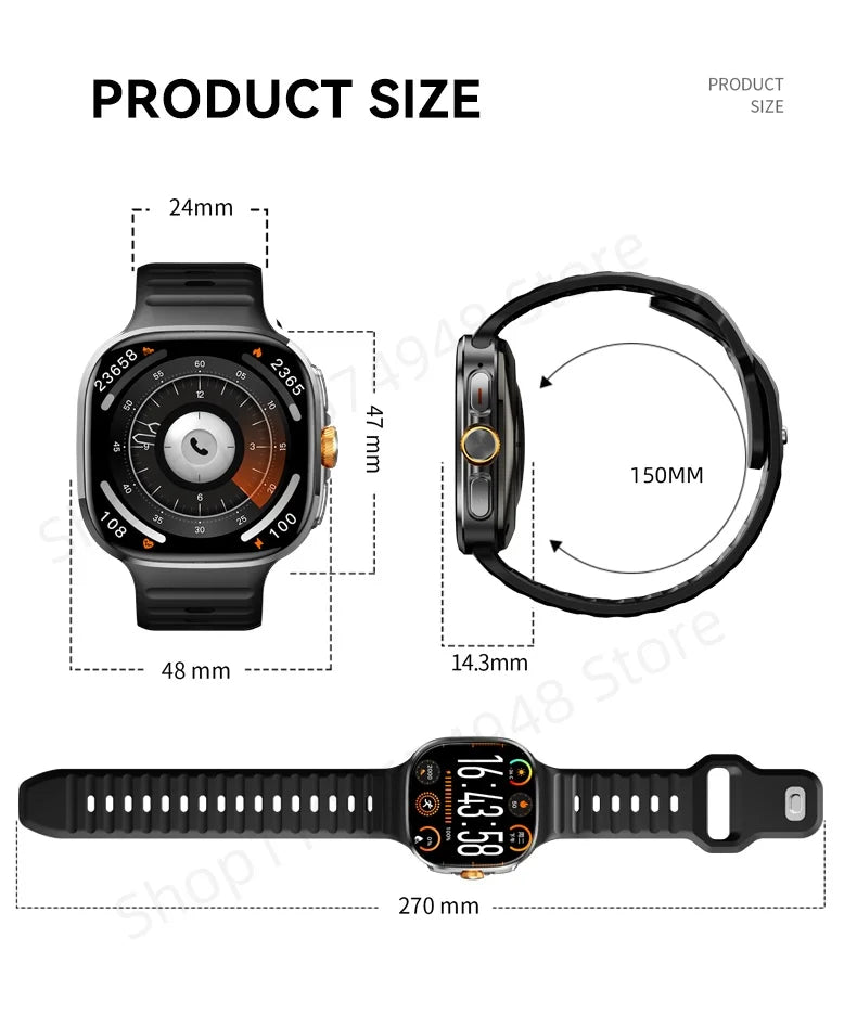 Smartwatch M99 5G – AMOLED XL, Câmara 900W e Tecnologia Completa