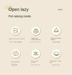 New Automatic Feeder Cat Dog Food Bowl with Water Fountain Dry Wet Separation Pet Puppy Kitten Food Storage Dispenser Container