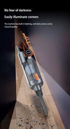 Cordless car vacuum cleaner, one-button dust removal, high-power portable vacuum cleaner, large suction mini vacuum cleaner.