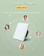 BSEED Zigbee Touch Switch — 1/2/3 Gang Smart Tuya Sem Neutro
