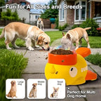 Pet slow food bowl, duck dog snack dispenser, slow anti-swallowing dog food feeder, interactive feeder for small and medium-sized pets.