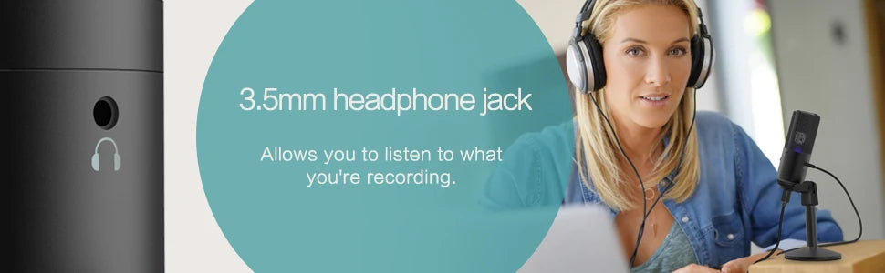 FIFINE K670B — Microfone USB com Controlo de Ganho para Podcast e Gravação