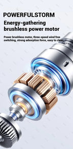 Aspirador Portátil Mini 998000PA para Carro e Casa com Função Sopro