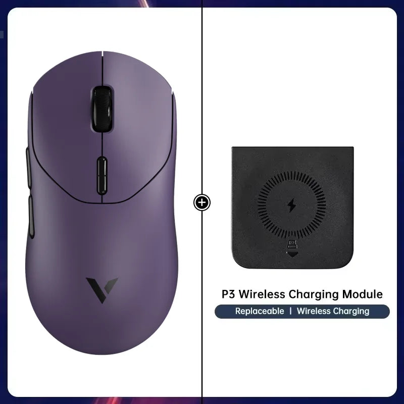Rapoo VT2 Wireless Gaming Mouse True 8K Wireless Polling Rate Esports Grade 53g Lightweight 26000DPI Up to 500 Hr Battery Life