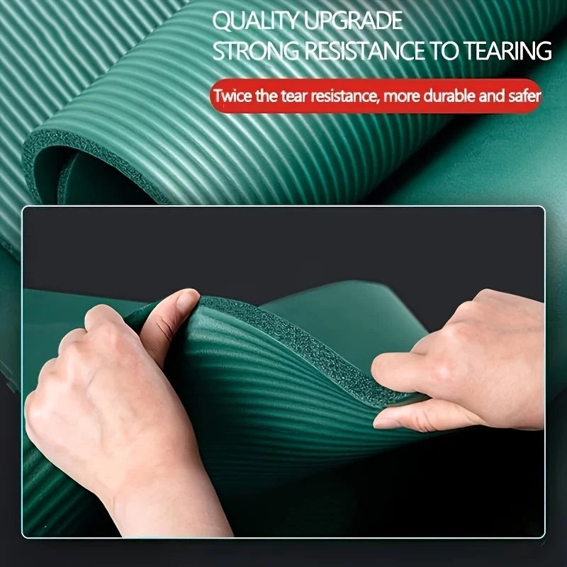 Tapete de Yoga NBR 15/20 mm Antiderrapante e Impermeável para Treino e Outdoor