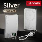Lenovo 10000mAh Slim Power Bank — Magnético MagSafe Wireless 20W CCC
