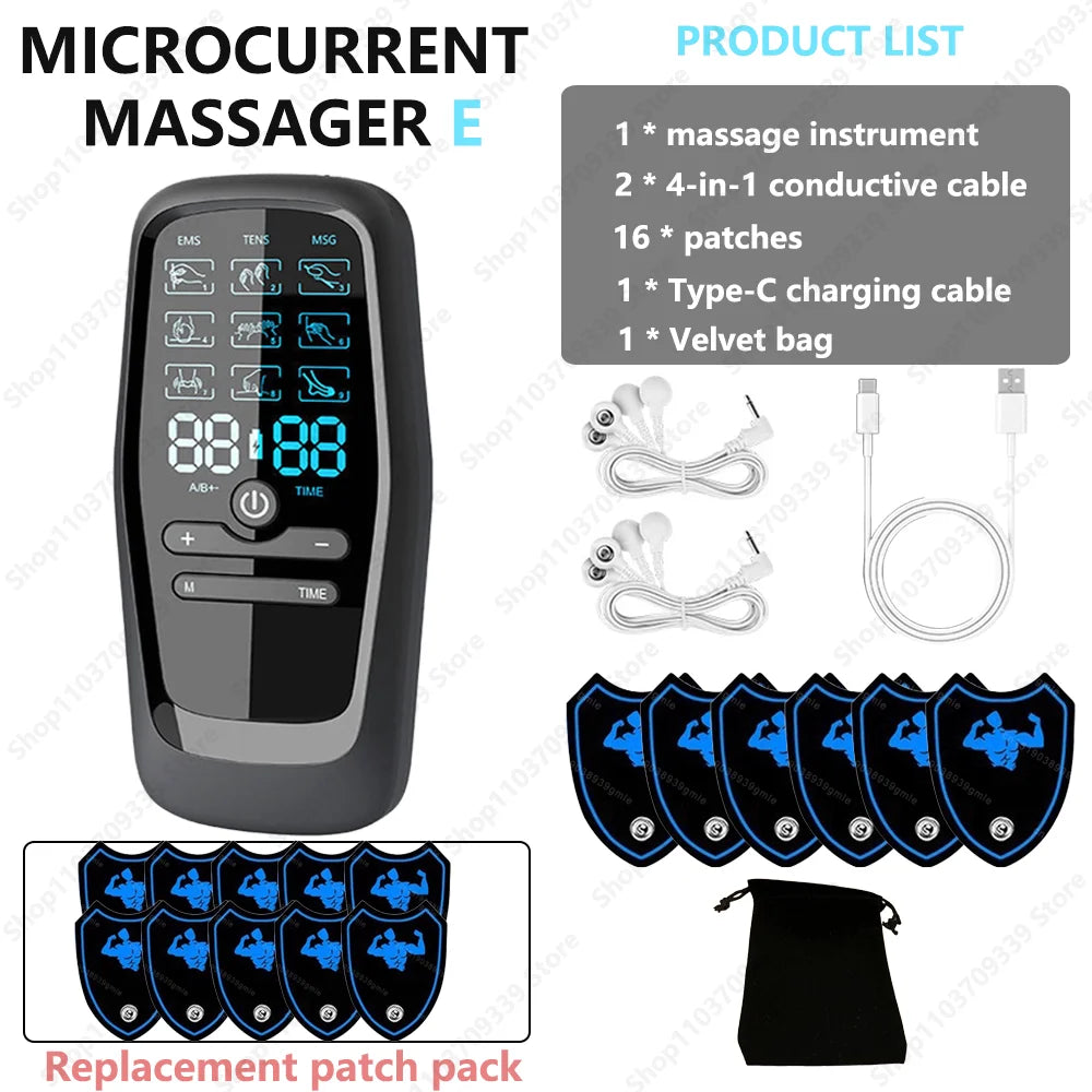 Ems Electric Muscle Stimulator Therapy High-Frequency Tens Muscle Stimulator Physiotherapy Pulse Body Massager Slimming Machine