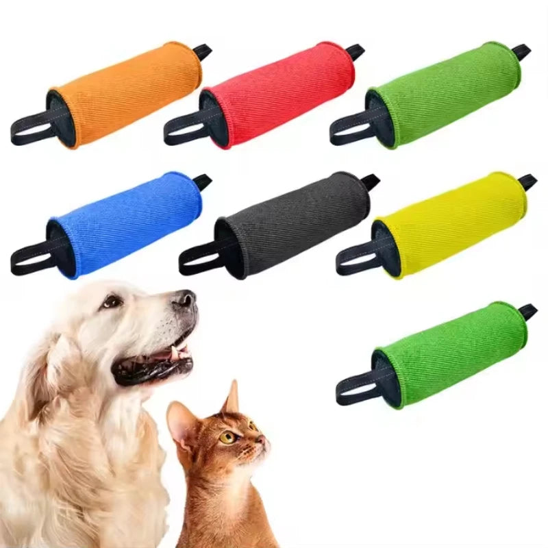 Stick de Mordida Resistente para Cães – Brinquedo Interativo de Treino e Limpeza Dentária