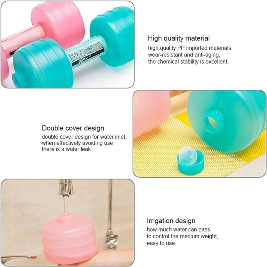 Halter de Água Portátil — Dumbbell Ajustável para Treino de Força e Tonificação