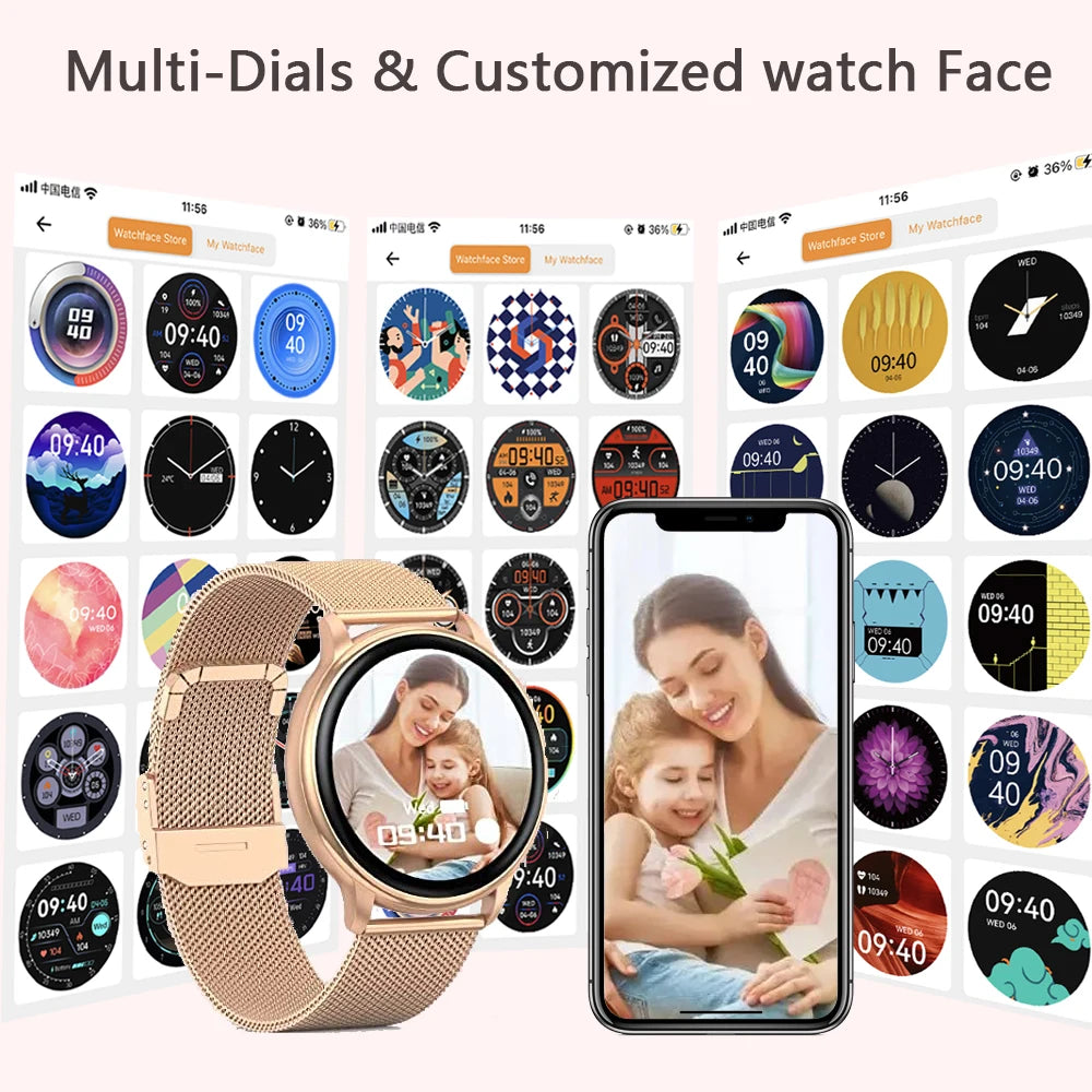 MEVADEN Bluetooth Call Smart Watch Women's Custom Dial Watches Men's Sport Fitness Tracker Heart Rate Smartwatch For Android IOS Y22