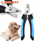 Professional Pet Nail Clipper with Safety Guard, Stainless Steel Scissors for Cat and Dog Claw Care and Grooming Supplies. Size Fits All Sizes.