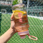 1 Liter Large Capacity Sports Water Bottle with Lifting Cup Lid BPA FREE Plastic Drinking Bottles Outdoor Cycling Hiking Gym Jug