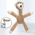 Peluche Animal com Som Indestrutível – Brinquedo Resistente de Treino Dental