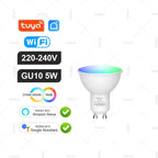 Tuya Smart Bulb Zigbee/WiFi/Bluetooth — E27/E14/GU10 RGBCW Regulável Alexa