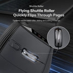 JOMAA Backlit Bluetooth Wireless Vertical Mouse With OLED Screen Rechargeable USB Wired Gaming Mouse 24000DPI Speed ​​Roller