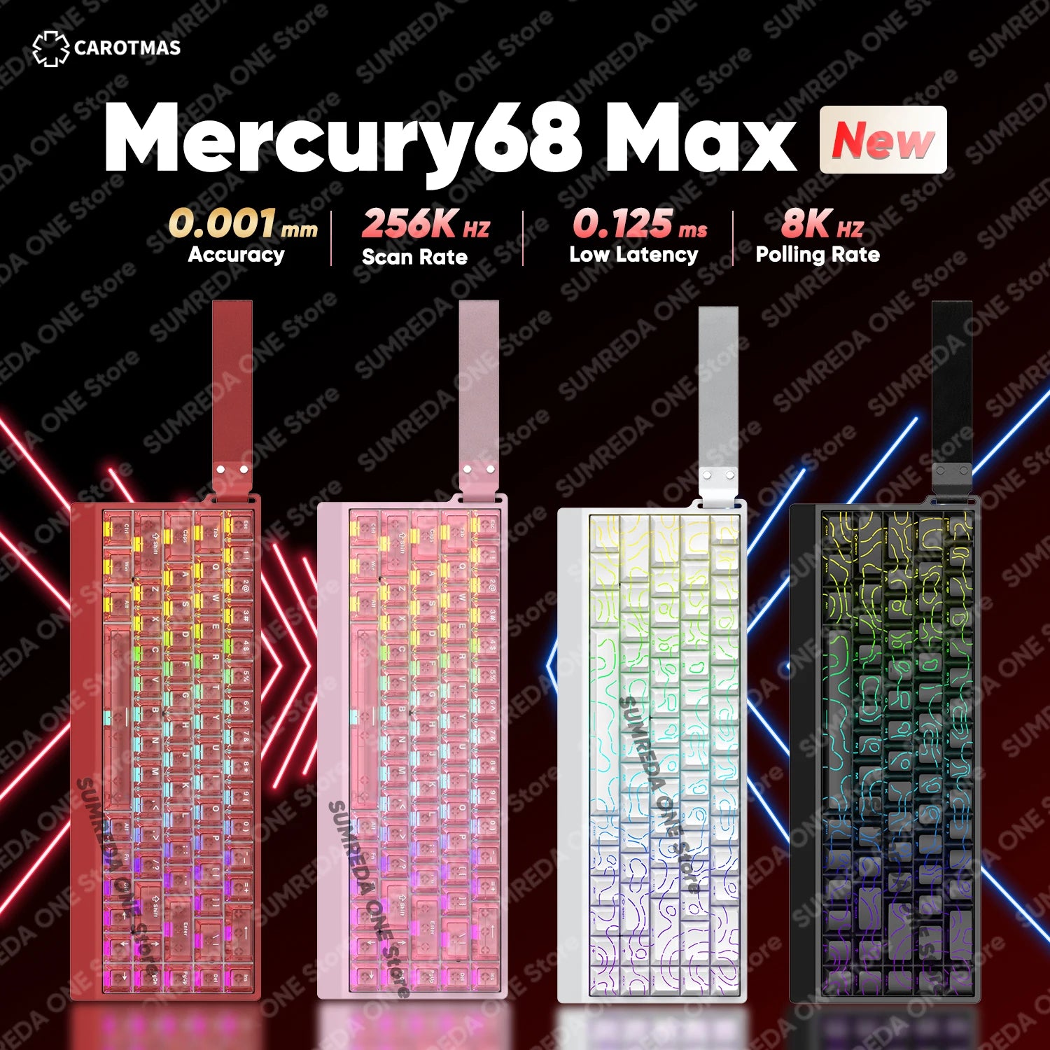 IROK Carotmas Mercury68 Max mars68 pro Mercury 68 Gaming Magnetic Mechanical Keyboard Rapid Trigger 0.001 8K Wired Gamer Keyboard