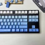 Line Gradient Side Shine Through Keycaps Cherry Profile PBT Custom Keycaps for 60% 65% 75% 96% 98% 100% Mechanical Keyboard