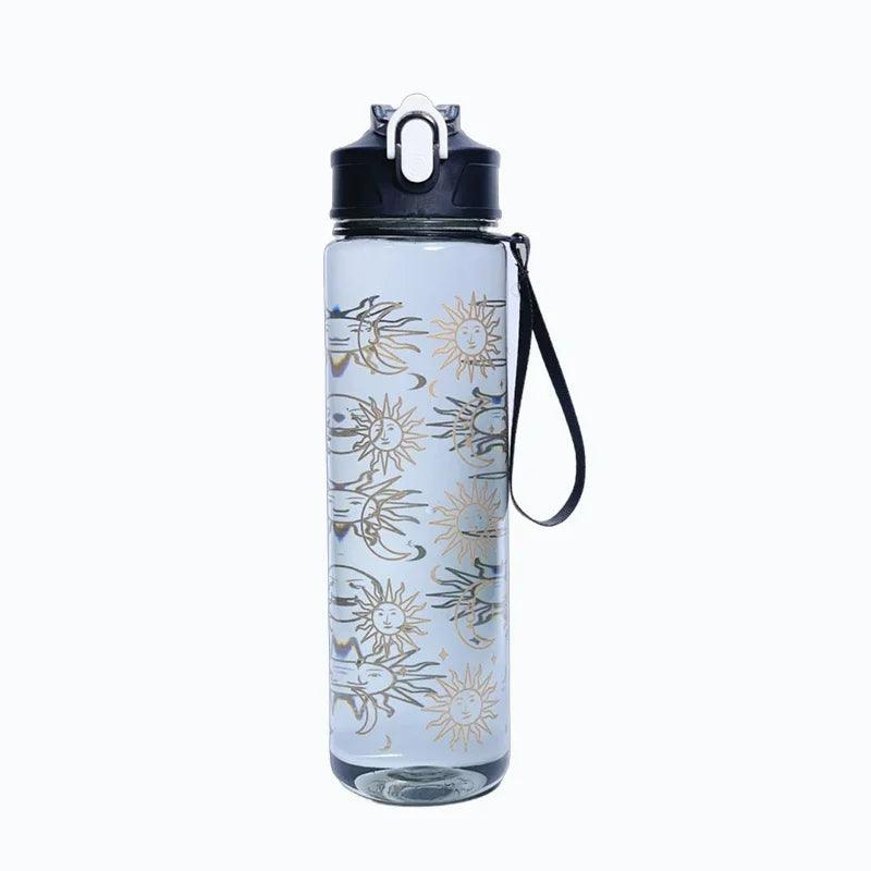 Garrafa 800ml com Palhinha – Design Cherry Blossom, Grande para Outdoor