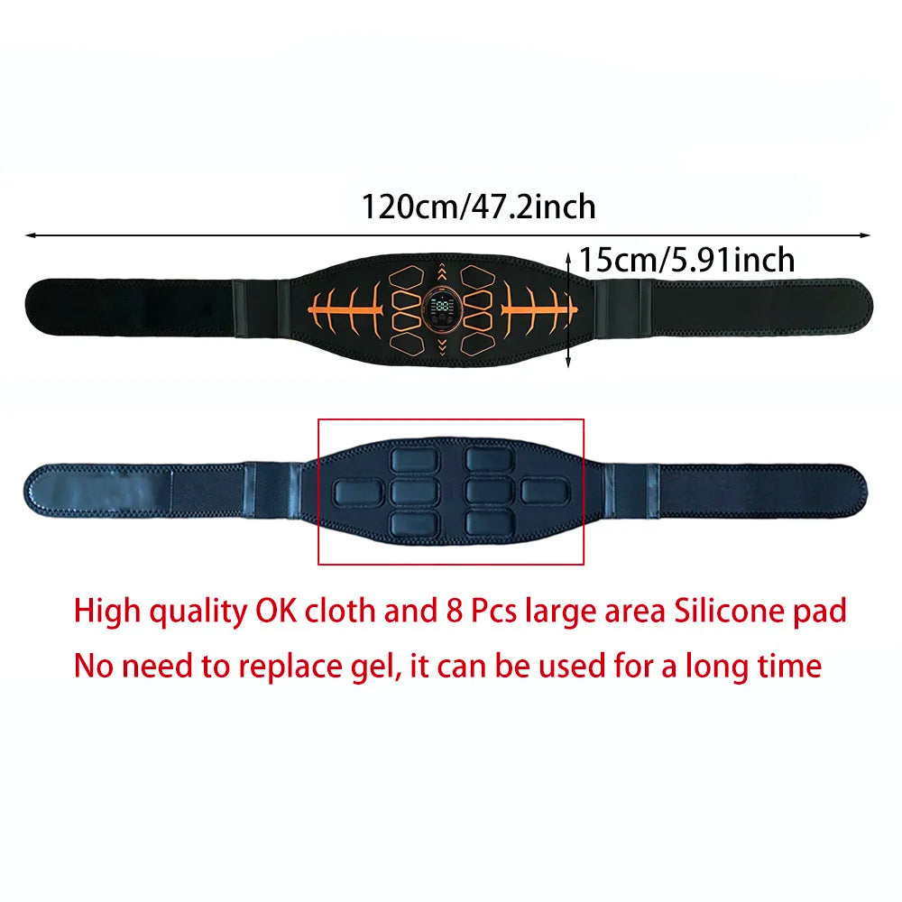 Smart ABS Pro – Cinto EMS de Tonificação Abdominal e Estimulação Muscular Avançada