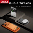 Lenovo 10000mAh Slim Power Bank — Magnético MagSafe Wireless 20W CCC