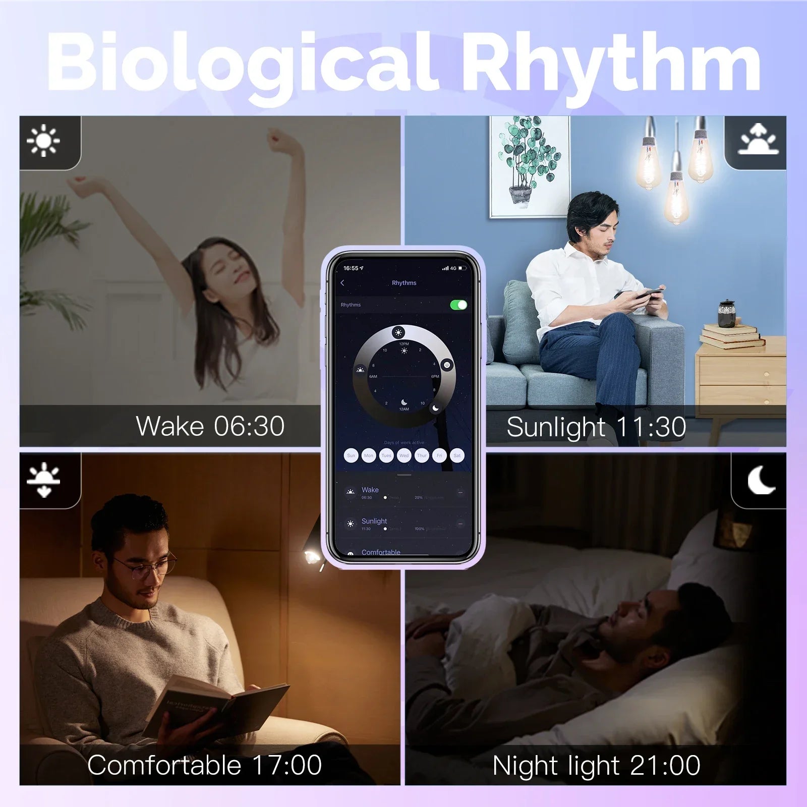 MOES Tuya ST64 Smart Bulb — LED RGB 2700–6500K WiFi Alexa