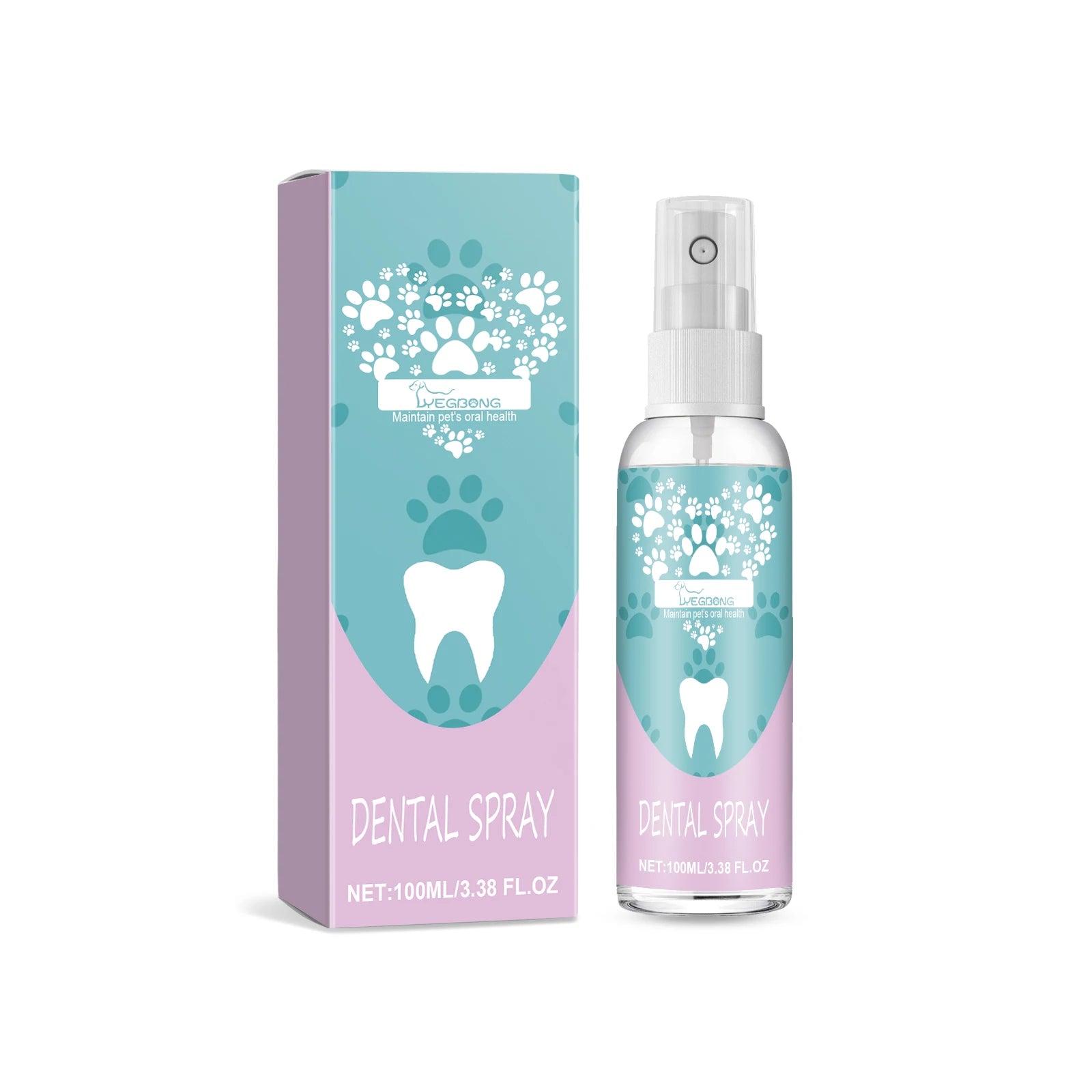 Vet-Recommended Pet Teeth Spray–Dissolves Tartar & Prevents Calculus,Long-Lasting Fresh Breath,Gentle & Hypoallergenic Formula