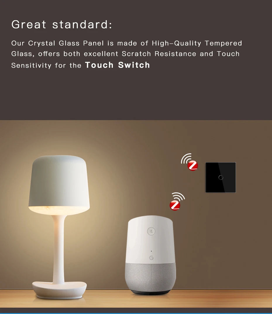 BSEED Zigbee Touch Switch — 1/2/3 Gang + Tomadas EU com Neutro
