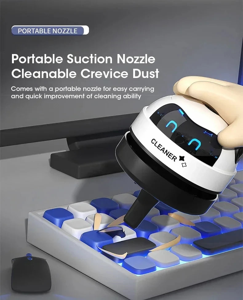 Mini Aspirador de Mesa USB Portátil para Poeiras e Migalhas, Potência 5W