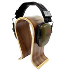 U-shaped wooden headphone stand, desktop headphone display stand, suitable for almost all headphones.