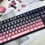 Line Gradient Side Shine Through Keycaps Cherry Profile PBT Custom Keycaps for 60% 65% 75% 96% 98% 100% Mechanical Keyboard