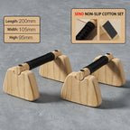 Pull-Up Stand Handles Wooden Push-Up Bar Beech Wood Calisthenics Home Exercise Equipment Wooden Parallettes Bar for Floor Use