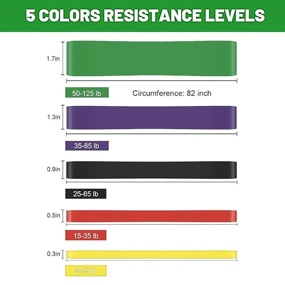 Resistance bands, Pull-Up Assist Bands, Powerlifting Bands for men's and women's fitness training, Home Workouts