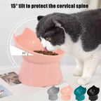 Pet Food Bowl Tilt High Bottom Neck Protector Antichoking Dog and Cat Water Bowl Antidumping Dog Non Slip Feeding Supplies
