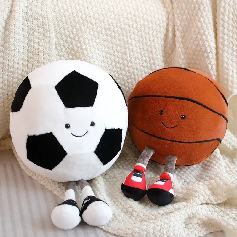 Soccer doll, basketball plush toy, creative soccer doll, cushion, pet ball, interactive dog and cat toy.