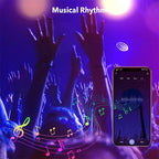 Lâmpada Smart E27 RGBCW Tuya Bluetooth com Controlo por App, Formato Globo