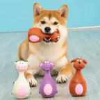 Dog Toys Sound Squeaky Elephant/Cow Animal Chew Pet Rubber Vocal Toys For Small Large Dogs Bite Resistant Interactive Toy