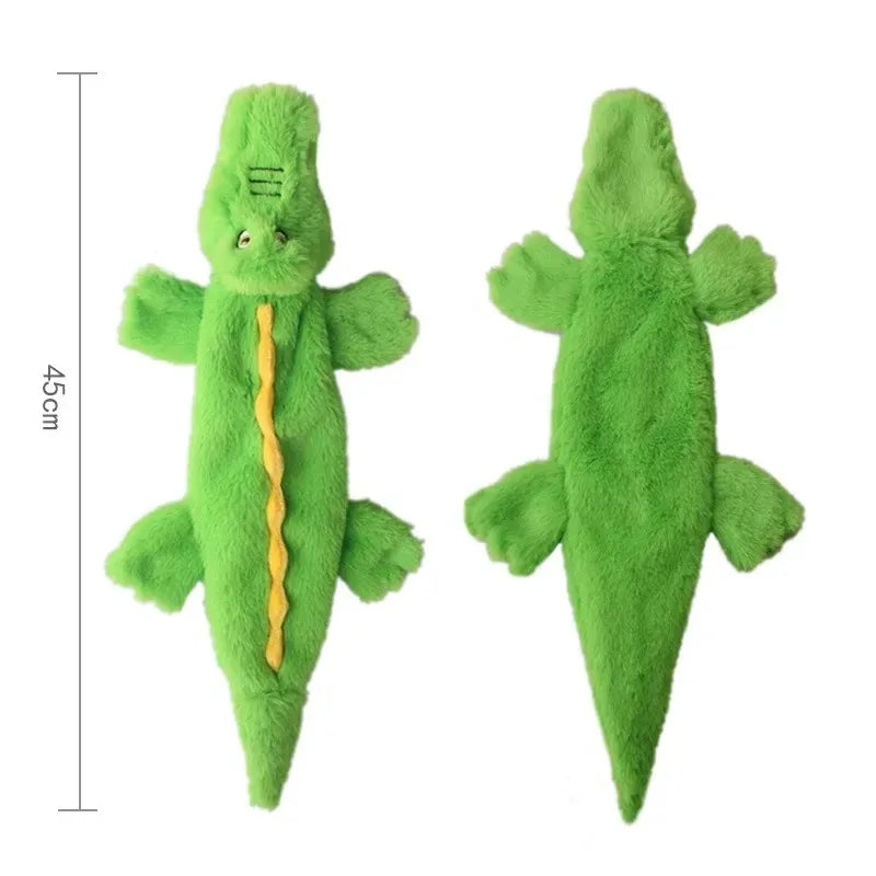 Funny Simulated Animal No Stuffing Dog Toy with Sneakers Durable Stuffingless Plush Squeaky Dog Chew Toy Crinkle Pet Squeak Toy