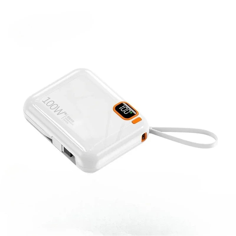 2025 New MINI 10000mAh Portable PD 120W Power Bank Two-Way Fast Charger Mini Powerbank for iPhone Xiaomi Samsung