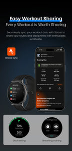 HAYLOU Solar Lite 2 – Ecrã AMOLED, Desporto e Conectividade Total