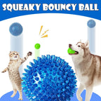 Conjunto 3/6 Bolas Squeaky para Cães – Brinquedos Flutuantes de Limpeza Dentária