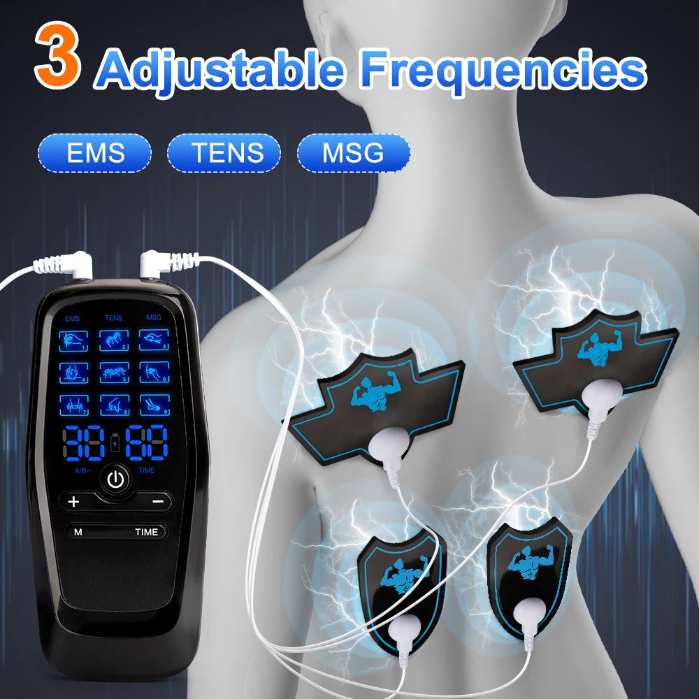 EMS Electric Muscle Stimulation USB Physiotherapy Tens Unit Machines Pulse Impulse Mini Full Body Massager Slimming Machine